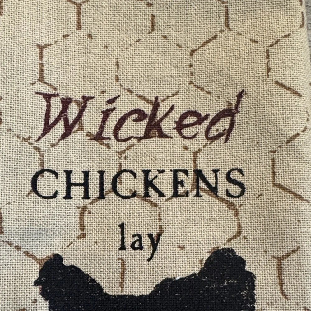 Humorous Chicken Kitchen Towels Set of 2 Towels Chicken Towels Funny Chicken